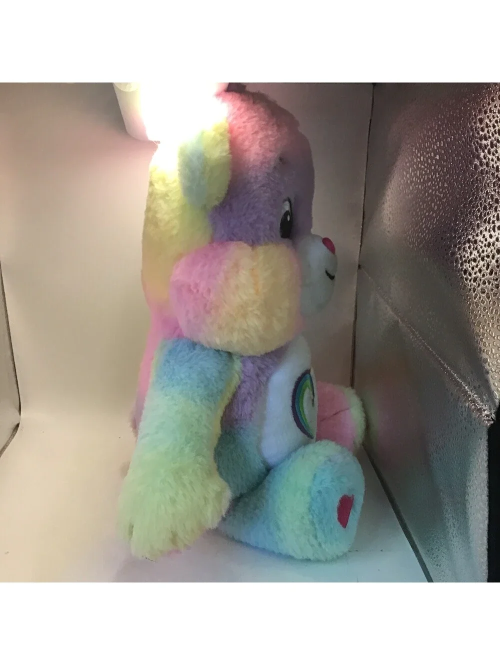 Care Bears Unlock The Magic Rainbow Heart Togetherness Plush TieDye Bear 11